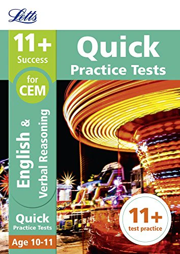 11+ English and Verbal Reasoning Quick Practice Tests Age 10-11 for the CEM Assessment tests (Letts 11+ Success)