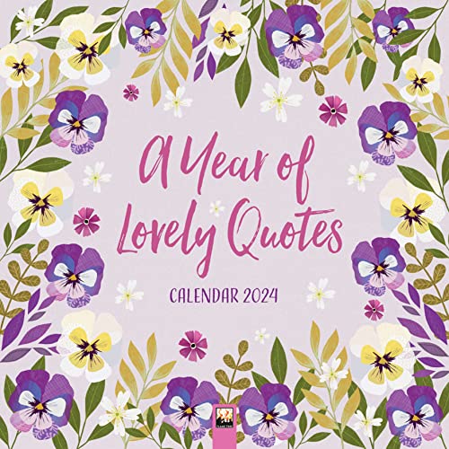 A Year of Lovely Quotes Wall Calendar 2024 (Art Calendar)