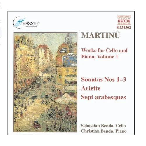 Benda Cs - Martinu: Works for Cello & Piano, Volume 1 [CD]