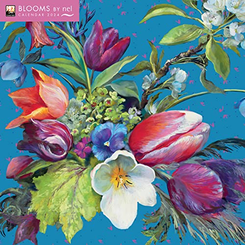 Blooms by Nel Whatmore Wall Calendar 2024 (Art Calendar): Original Flame Tree Publishing-Kalender [Kalender]