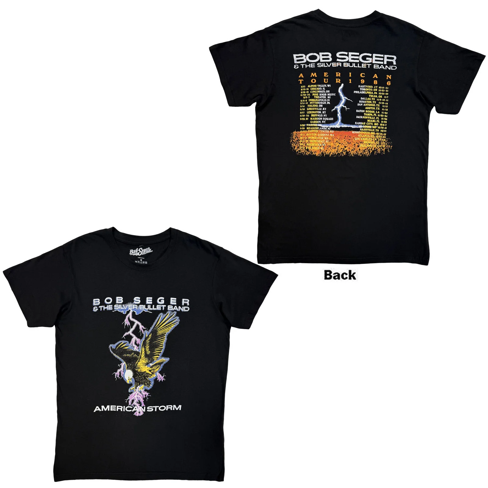 Bob Seger & The Silver Bullet Band Unisex Premium Carbon T-Shirt: American Storm