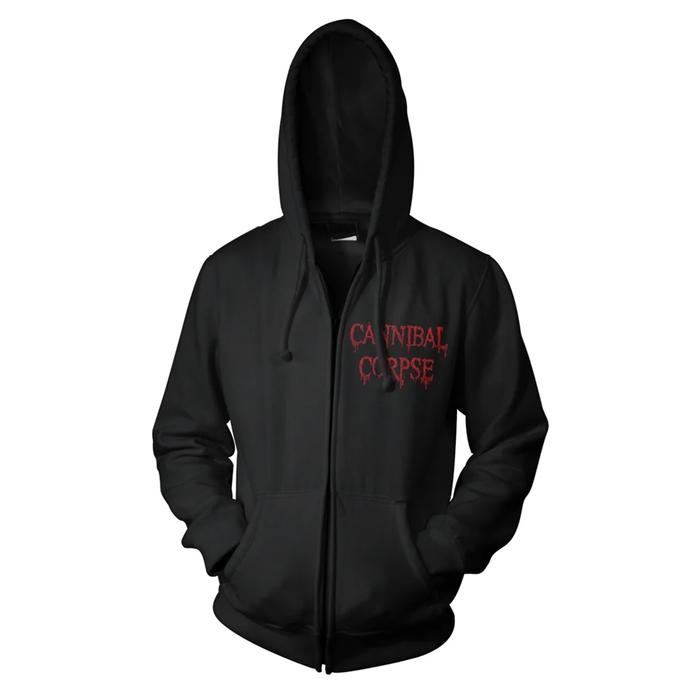 Cannibal Corpse Red Before Black Hooded Zip Black XL