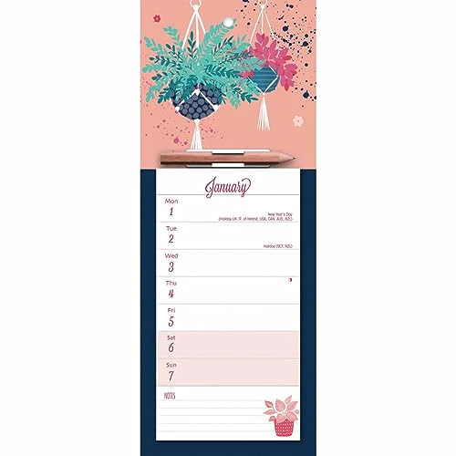 CAROUSEL CALENDARS Bohemia Magnetic Memo Pad 2024