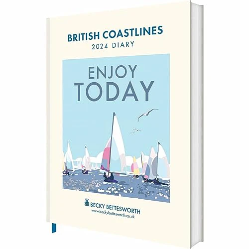 CAROUSEL CALENDARS British Coastlines By Becky Bettesworth Deluxe Diary 2024
