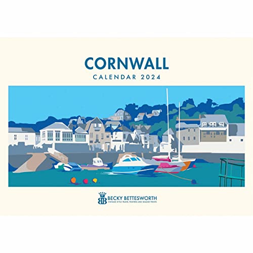 Cornwall, Becky Bettesworth A4 Calendar 2024