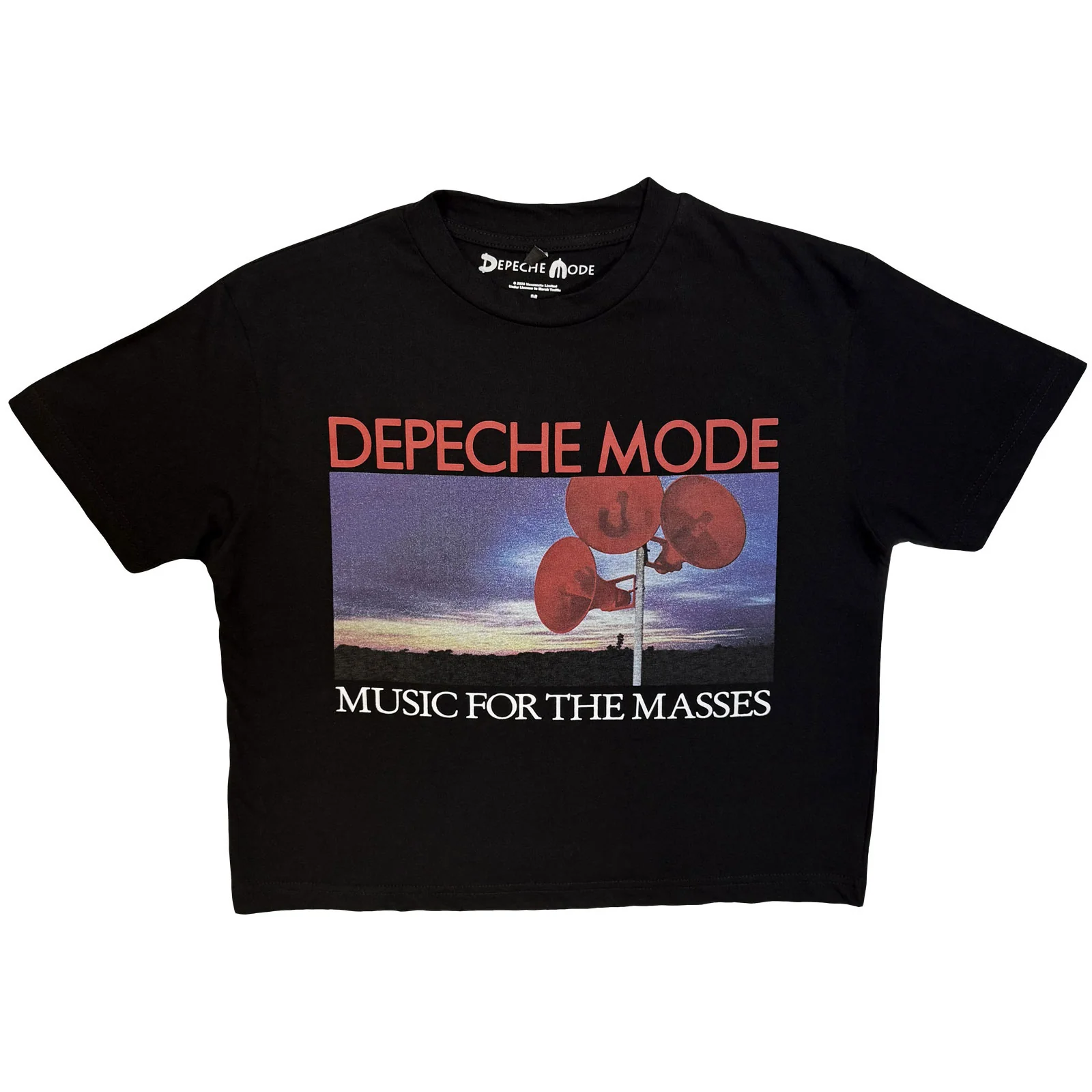 Depeche Mode Ladies Crop Top: Music For The Masses