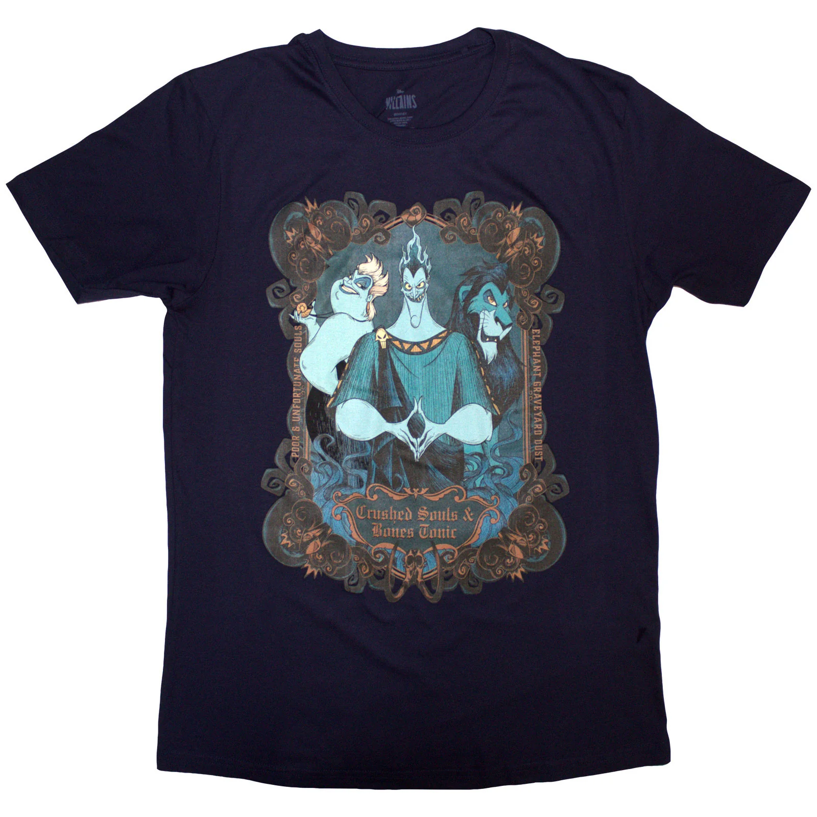Disney Unisex T-Shirt: Villains Crushed Souls