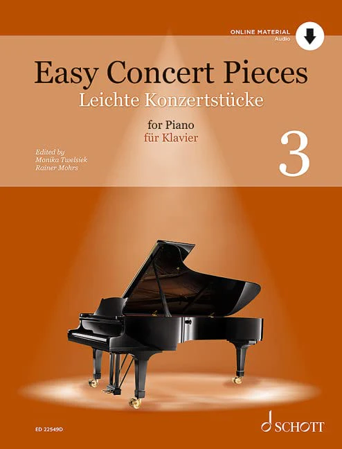 Easy Concert Pieces - 41 Easy Pieces from 4 Centuries - Vol. 3 - Piano Sheet Music - Schott Music (ED 22549D)