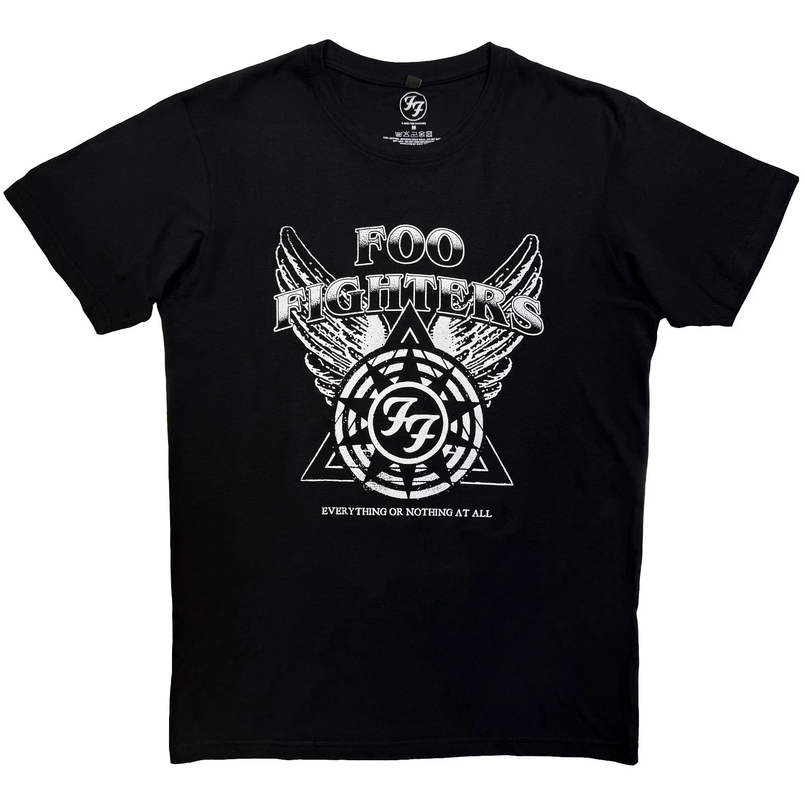 Foo Fighters Unisex Premium Carbon T-Shirt: Everything or Nothing At All Logo