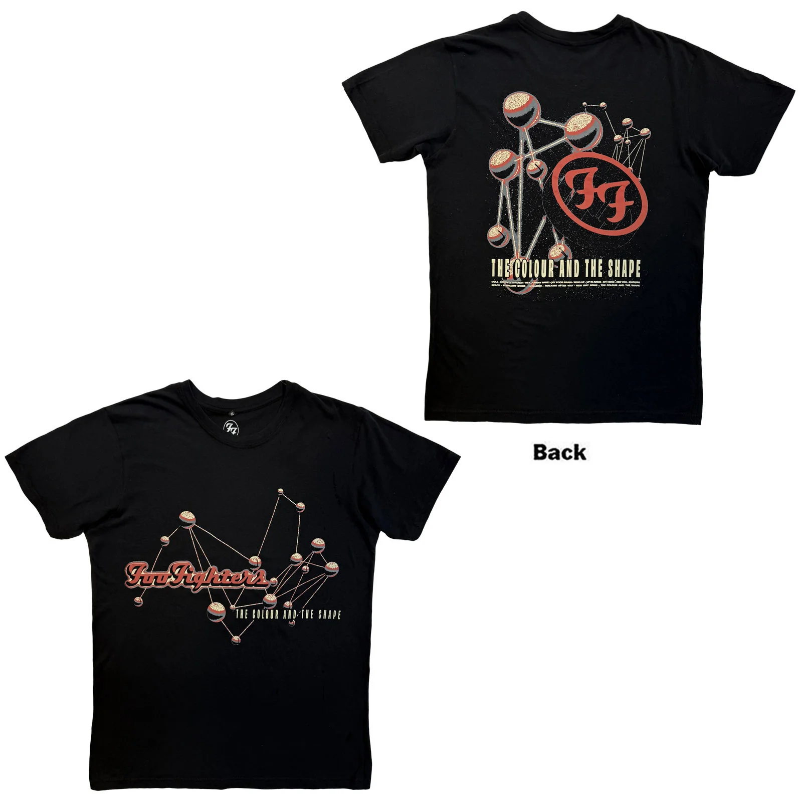Foo Fighters Unisex Premium Carbon T-Shirt: The Colour & The Shape