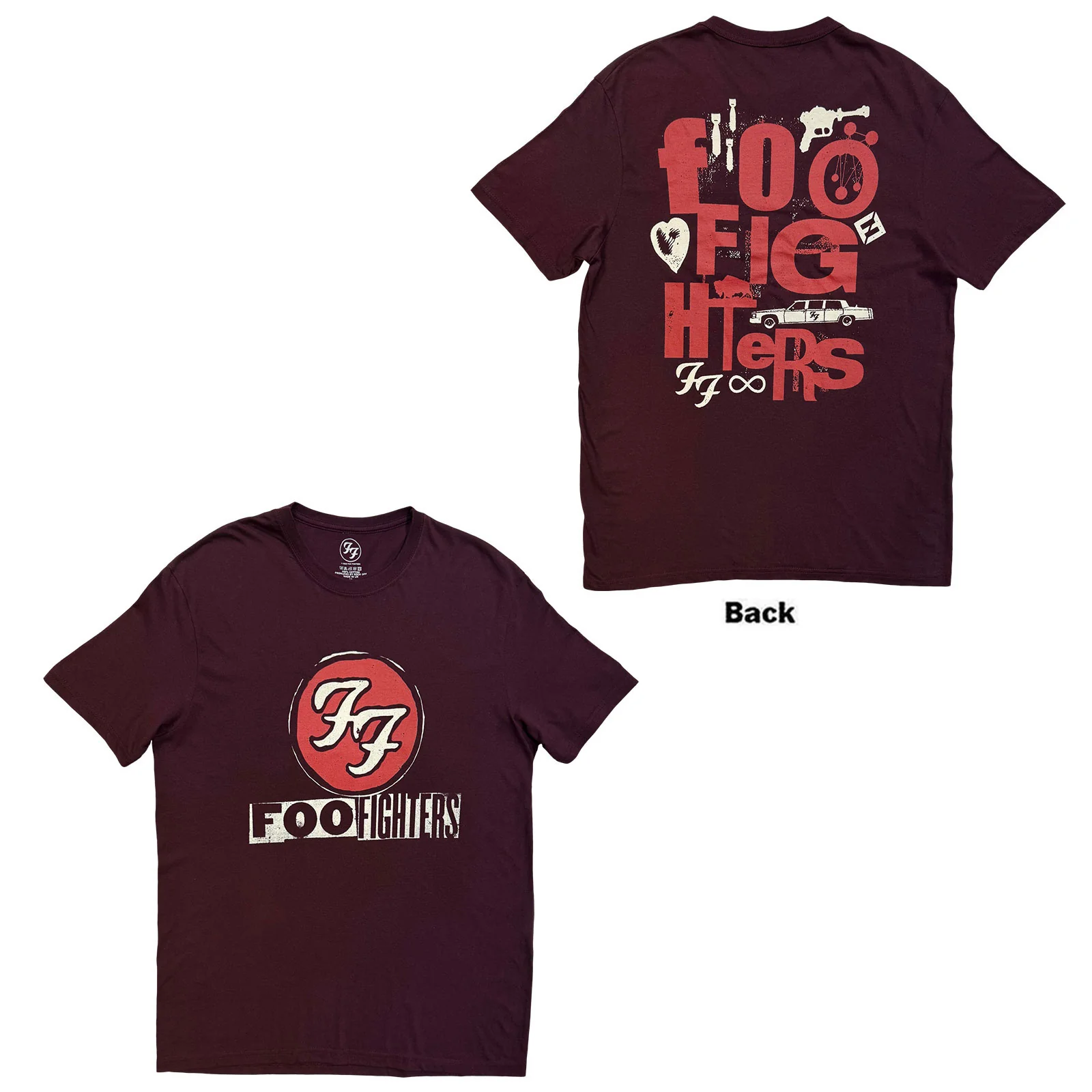 Foo Fighters Unisex T-Shirt: Albums Symbols
