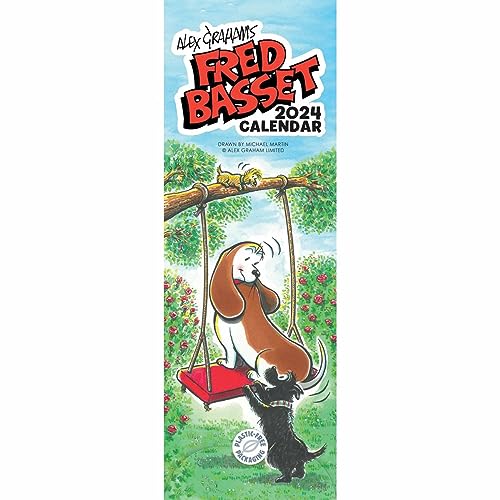 Fred Basset Slim Calendar 2024