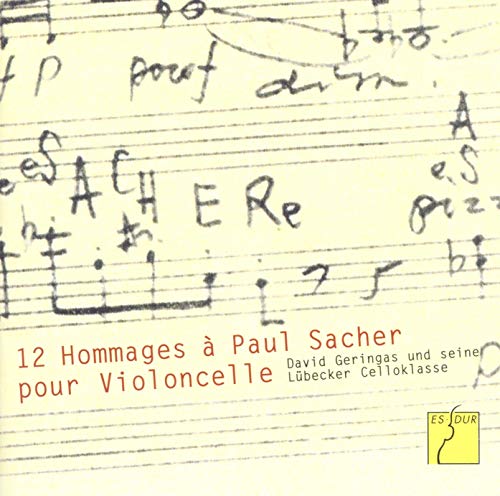 Geringas/runge/maintz/trieb - Twelve Tributes to Paul Sacher for Cello [CD]