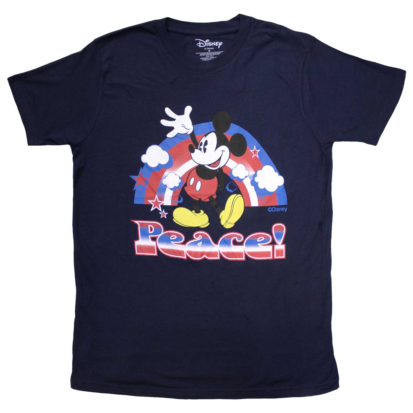 Mickey Mouse Unisex T-Shirt: Peace