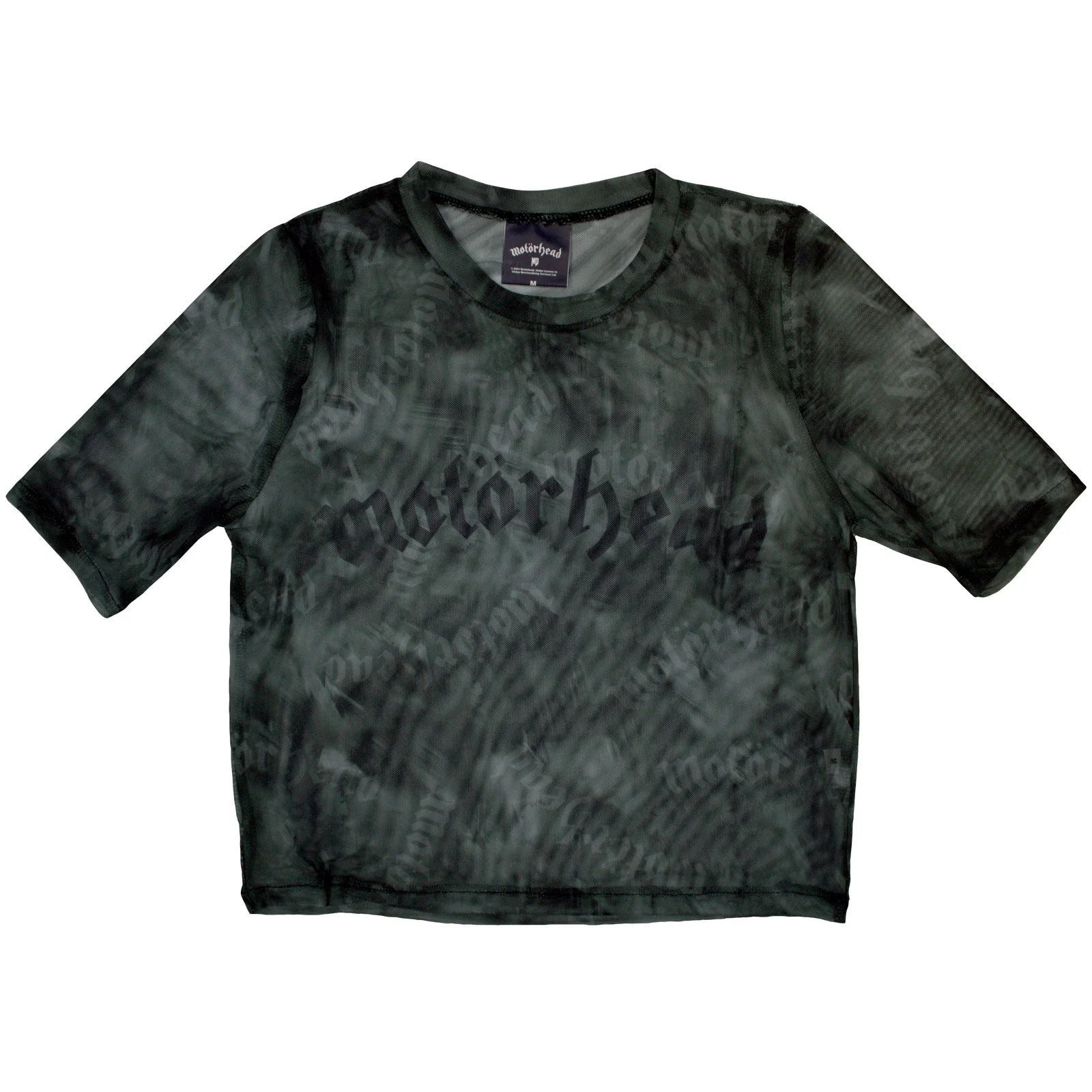 Motorhead Ladies Mesh Crop Top: Logo