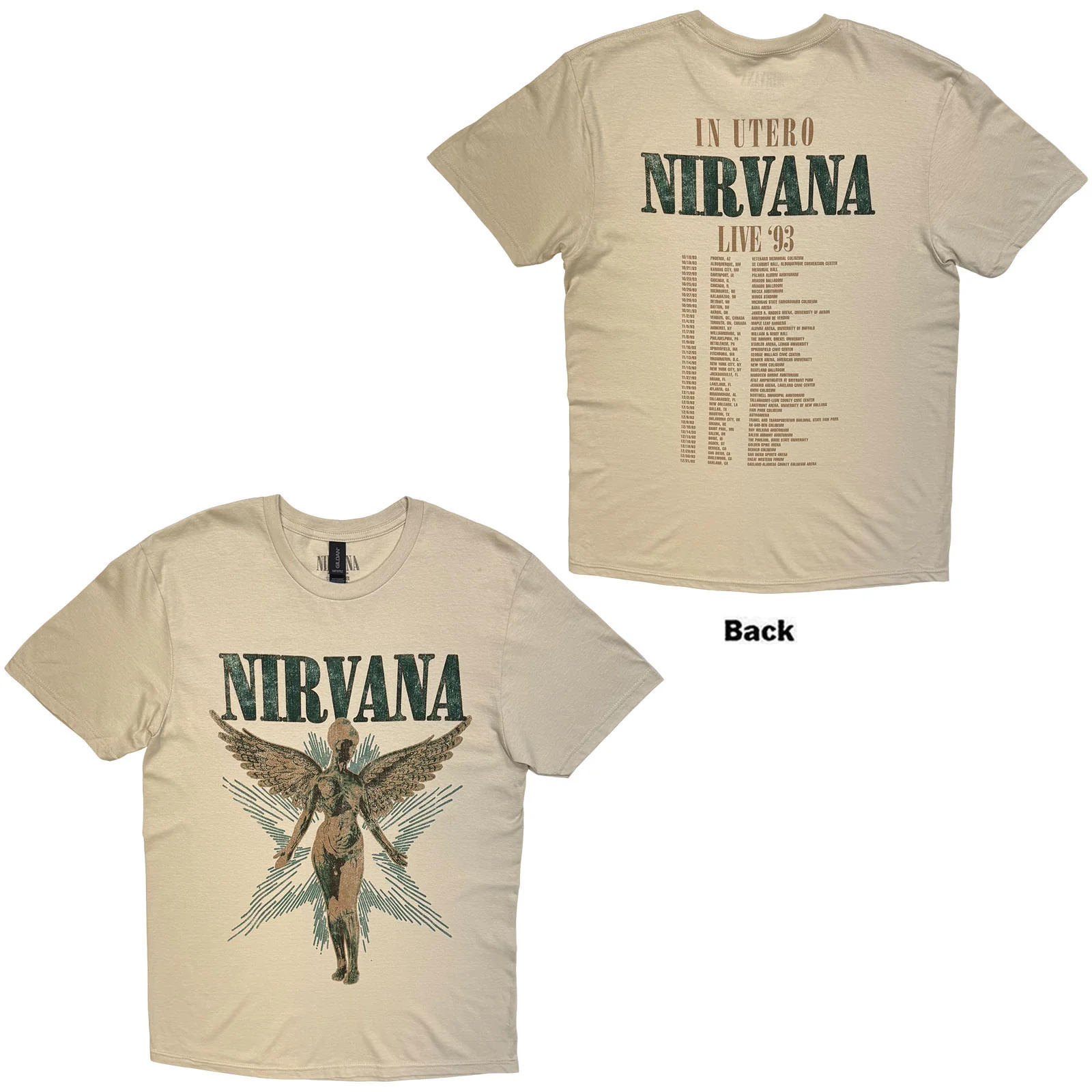 Nirvana Unisex T-Shirt: Angel Vintage