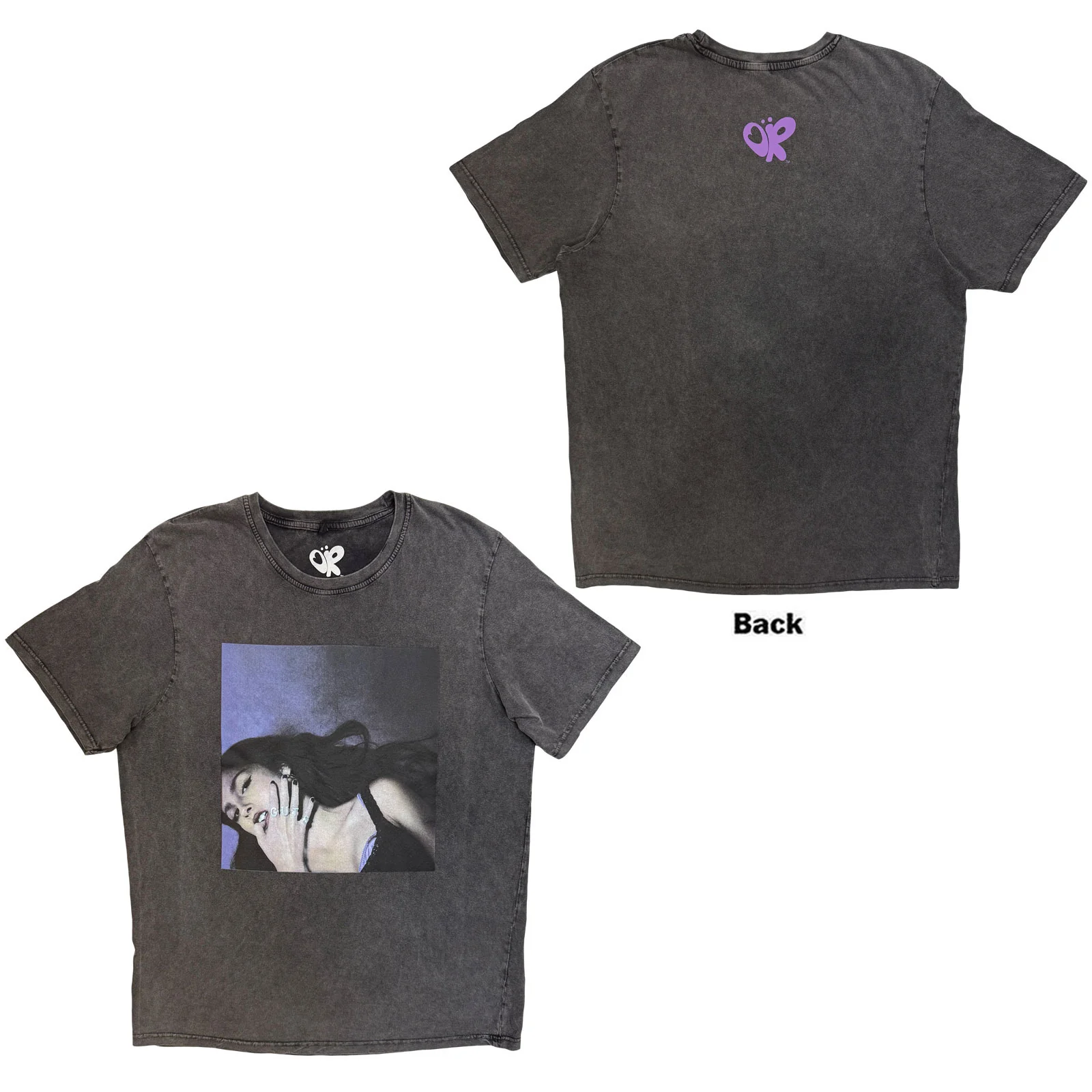 Olivia Rodrigo Unisex Stone Wash T-Shirt: Guts Album Cover