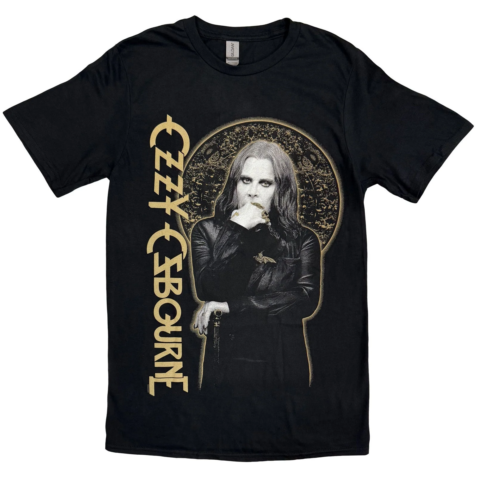 Ozzy Osbourne Unisex T-Shirt: Patient No. 9 Gold Graphic