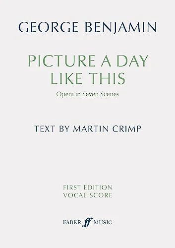Picture a day like this (First Edition Vocal Score)