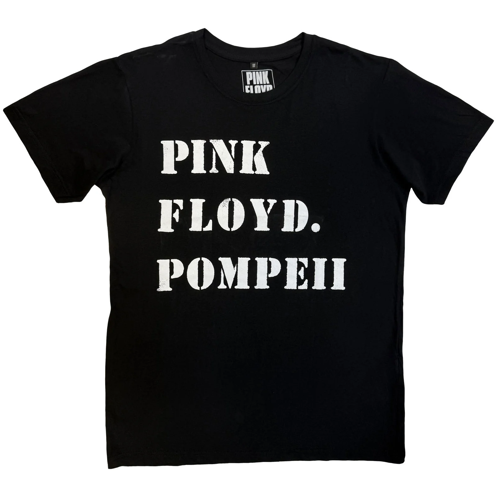 Pink Floyd Unisex Premium Carbon T-Shirt: Pompeii Stencil