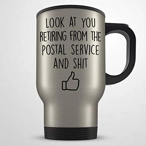 Postal Retirement Present for Men and Women Retired Postal Present Postal Retirement Mug Worker Retiring Present Postal Worker Travel Mug 15oz Coffee Mug Tea Cup Holiday Present