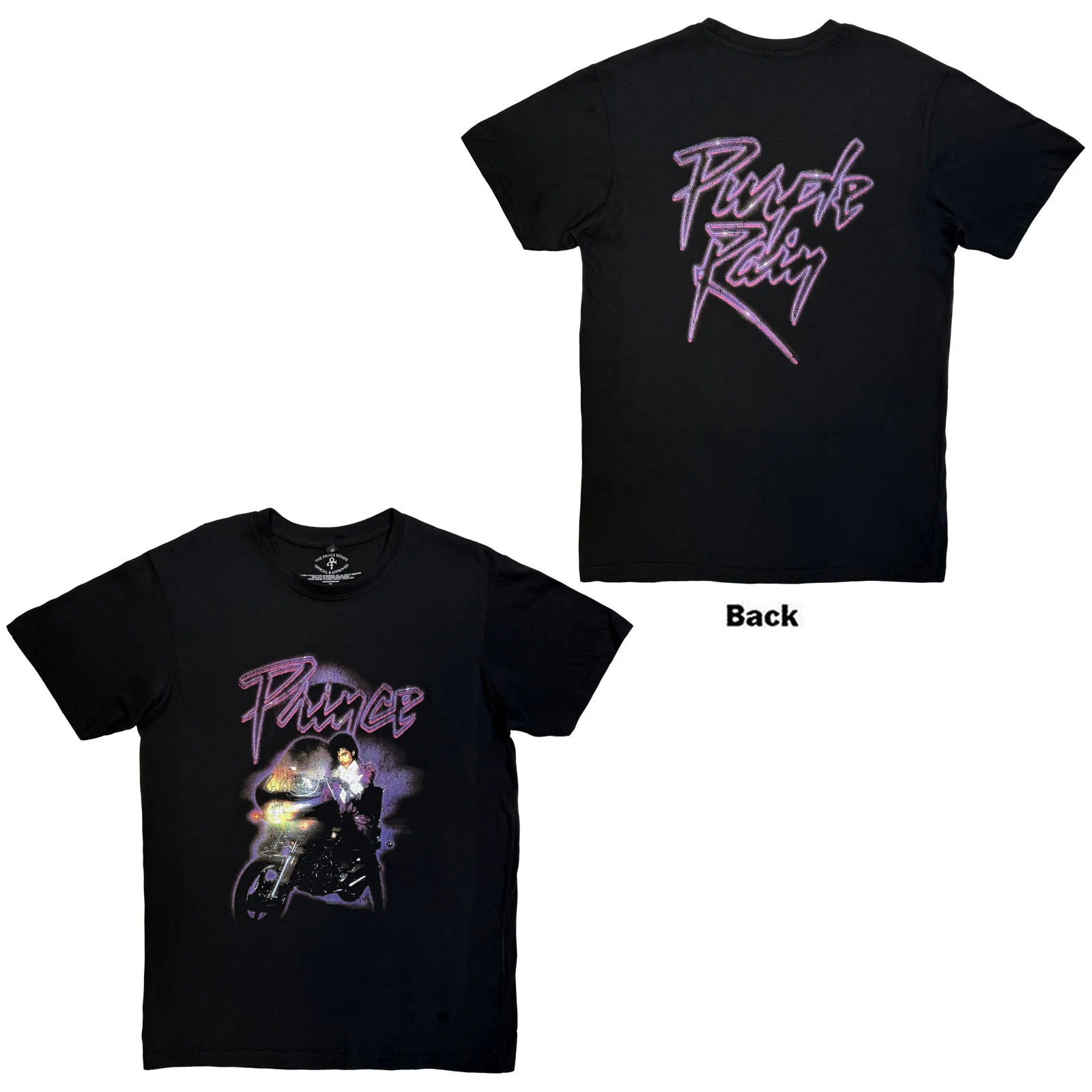 Prince Unisex Premium Carbon T-Shirt: Purple Rain Logo Outline