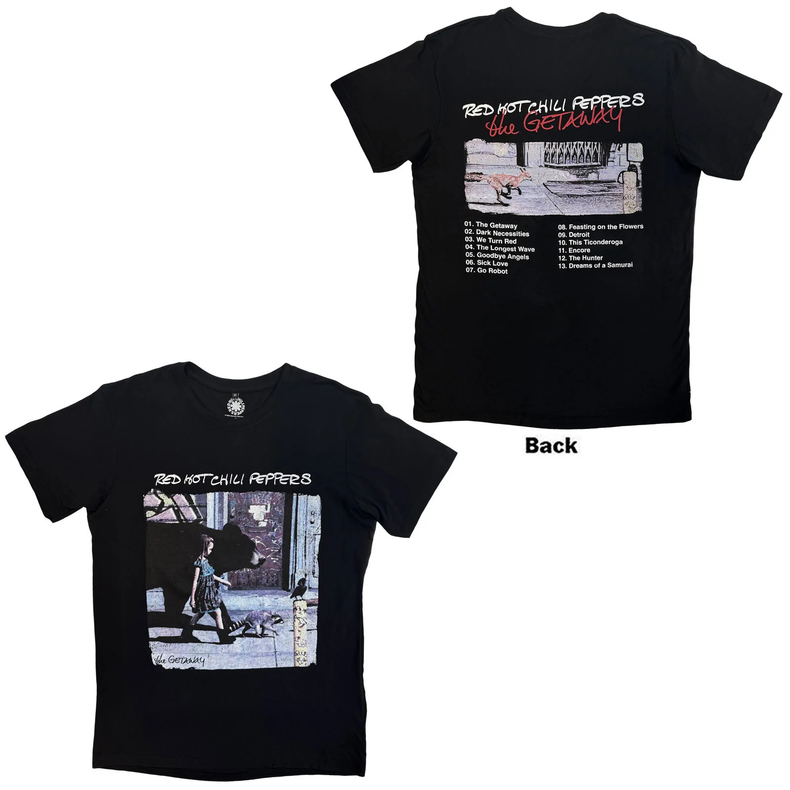 Red Hot Chili Peppers Unisex Premium Carbon T-Shirt: The Getaway Tracklist