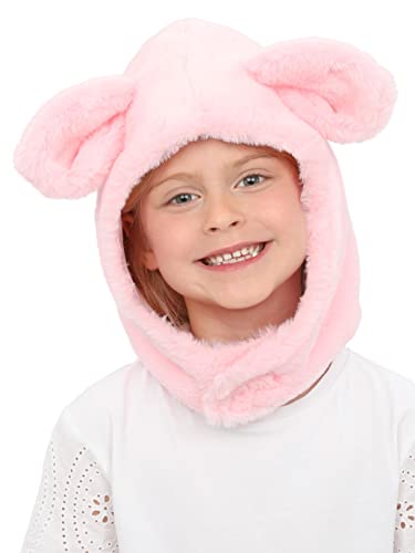 Smiffys 53104 Pig Hood, Unisex Children, Pink, One Size