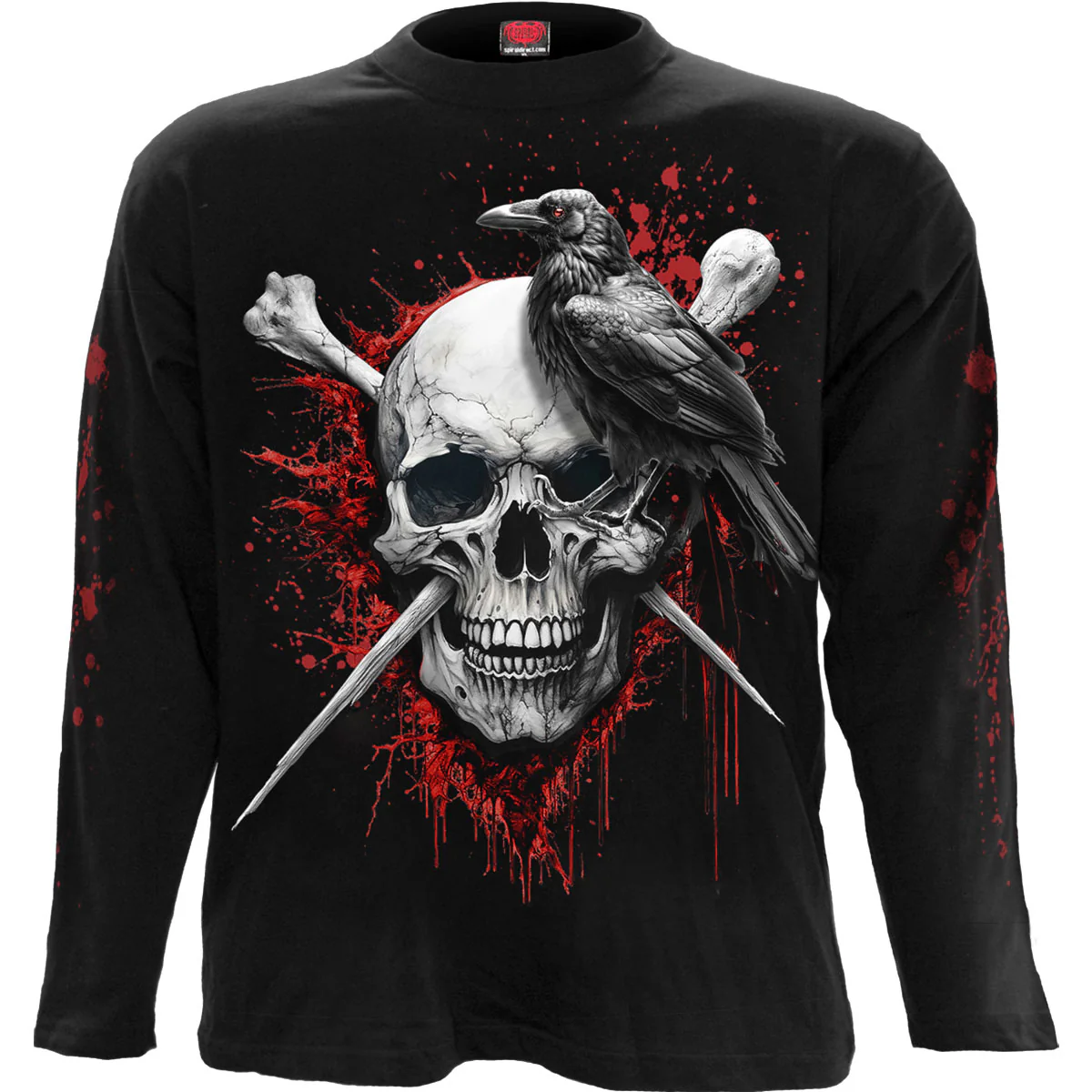Spiral Unisex Long Sleeve T-Shirt: Death Raven