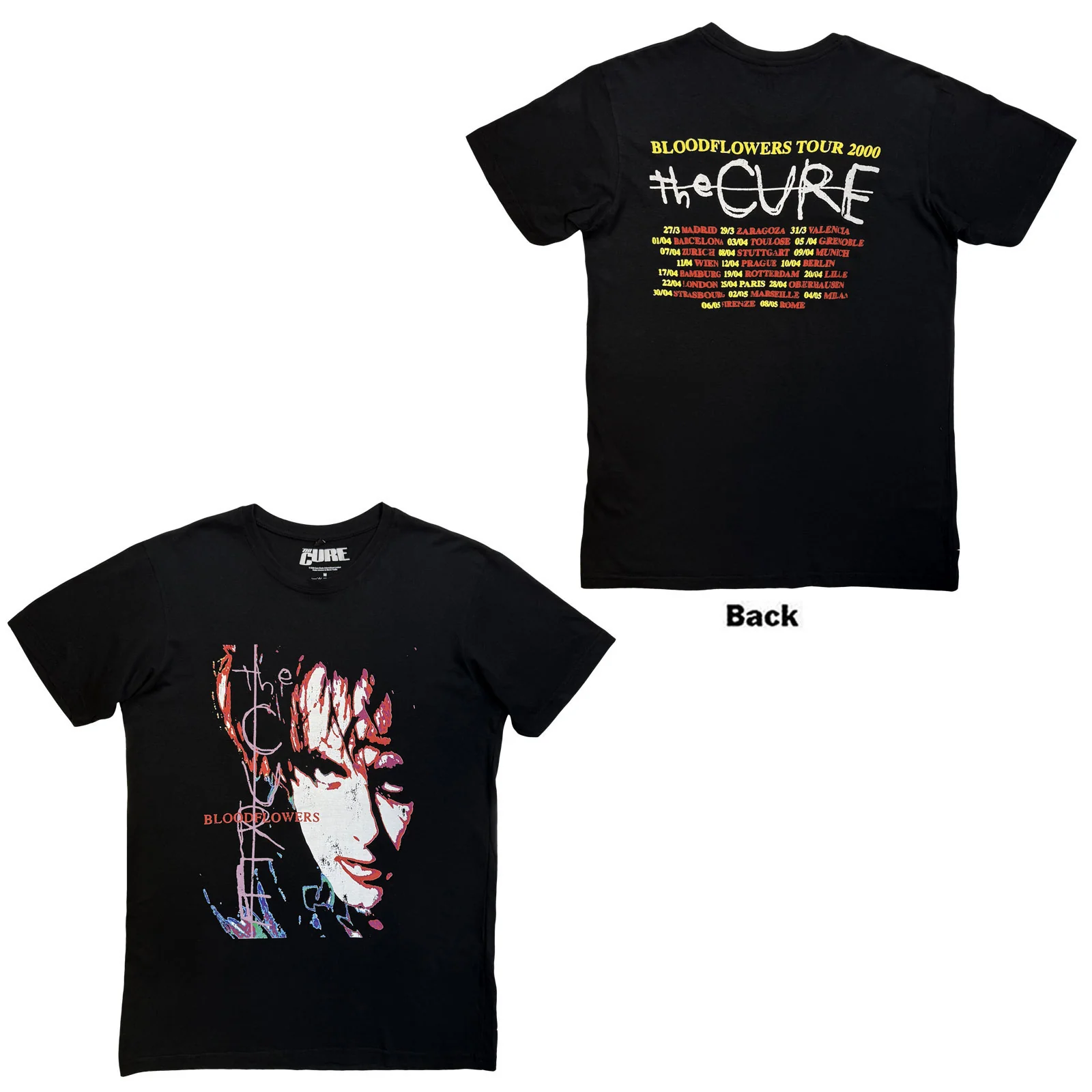 The Cure Unisex Premium Carbon T-Shirt: Bloodflowers Tour '00