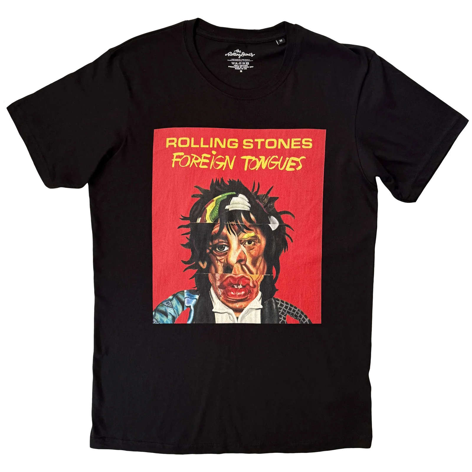 The Rolling Stones Unisex T-Shirt: Foreign Tongues 2X-Large / Black X-Large / Black - Image 3