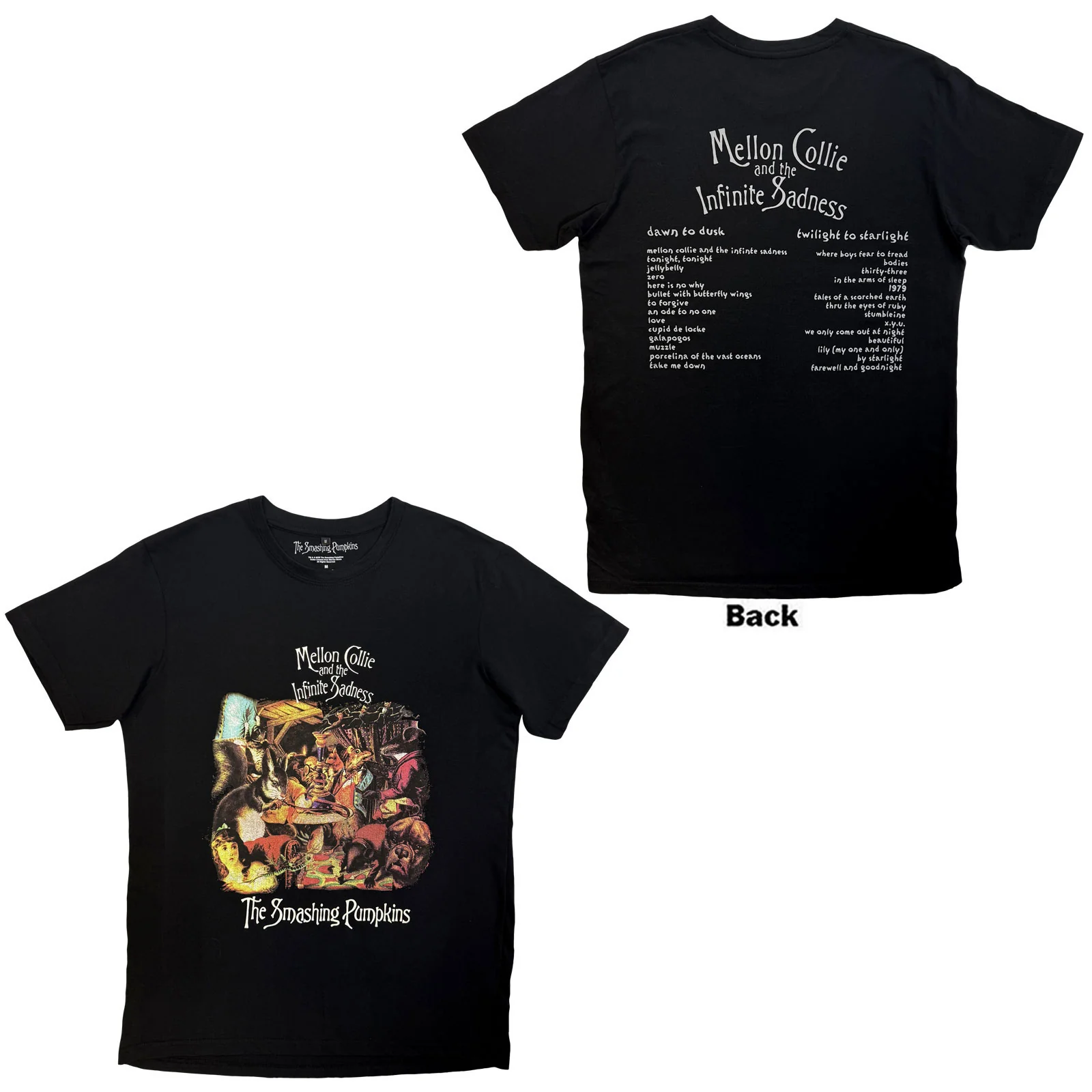 The Smashing Pumpkins Unisex Premium Carbon T-Shirt: Mellon Collie Animals