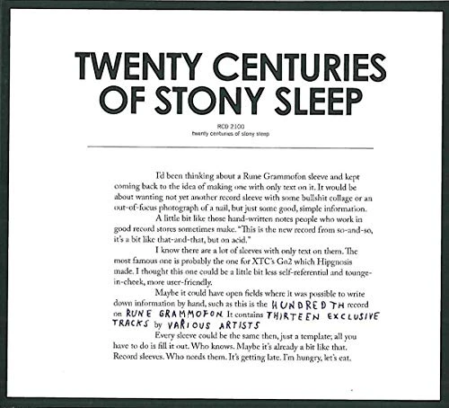 Various - Twenty Centuries Of Stonysleep [CD]