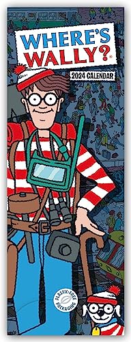 Where's Wally - Wo ist Wally 2024 - Slimline-Kalender: Original Carousel Calendar [Mehrsprachig] [Kalender]