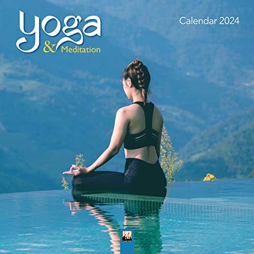 Yoga & Meditation Wall Calendar 2024 (Art Calendar): Original Flame Tree Publishing-Kalender [Kalender]