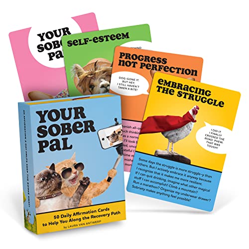 Your Sober Pal: 50 Affirmation Cards Deck To Help You Along the Recovery Path